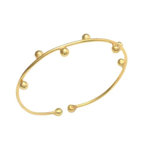 Brass 22k gold bracelet, Adjustable bracelet for women, Handmade jewelry